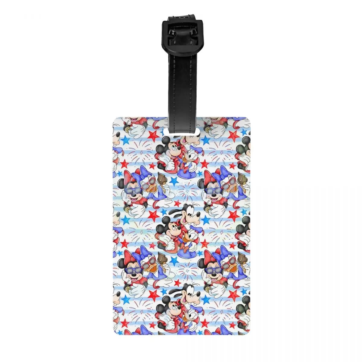 Custom M-Mouse And Friends Luggage Tag Suitcase Baggage Privacy Cover ID Label