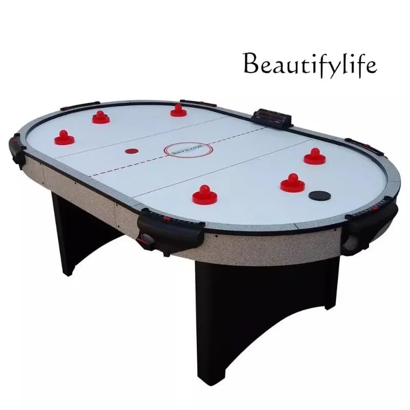 Tavolo da Air Hockey con Sfera Sospesa, Gioco da Tavolo Elettrico con Funzione Vocale, Gioco Divertente Multigiocatore