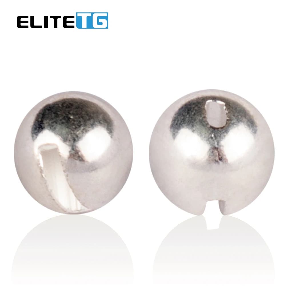 Elite TG 100PCS 1.5-3.5mm Tungsten Slotted Beads for Fishing High Quality DIY Materials