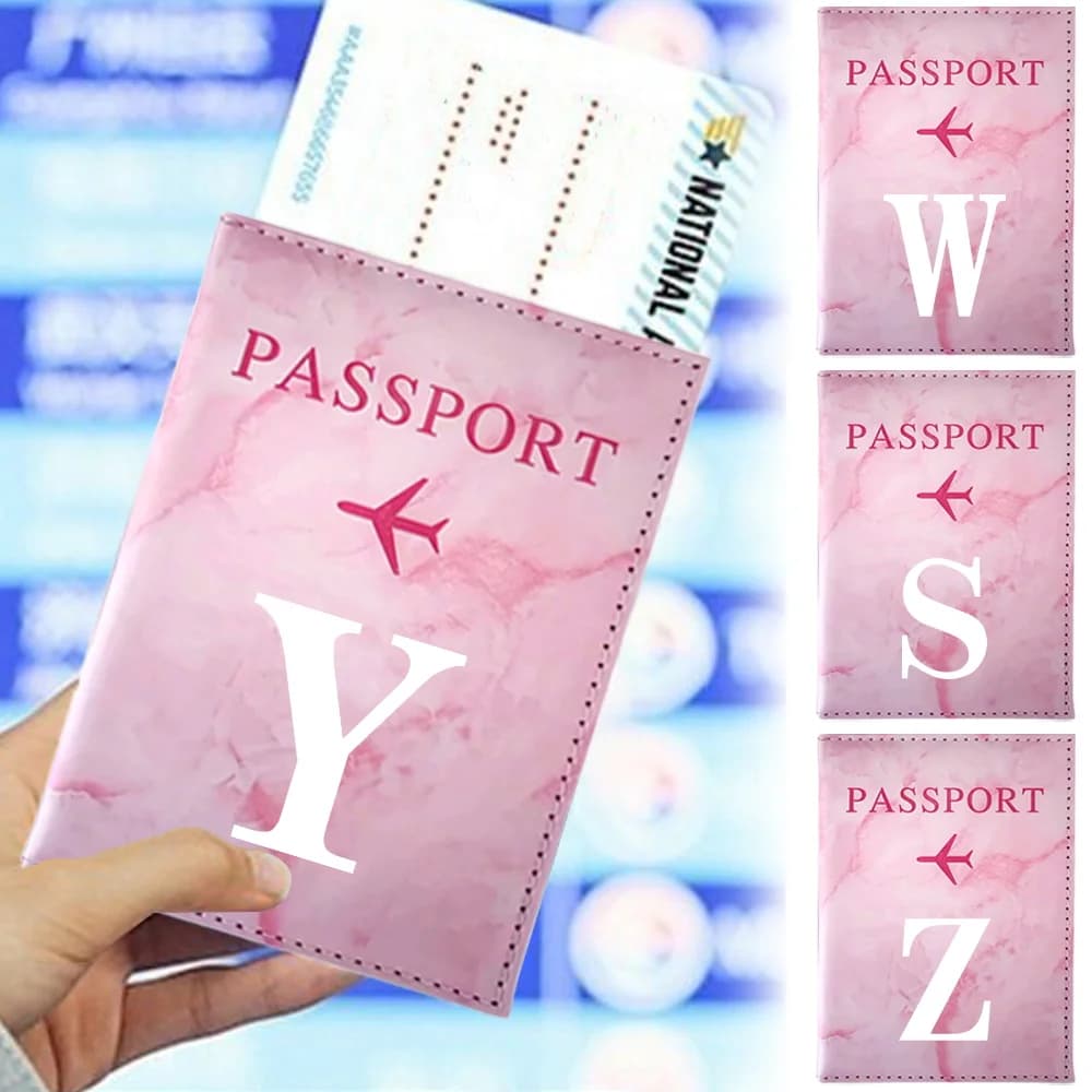 Porta Passaporto e Biglietti Aerei Unisex, Accessori da Viaggio, Borsa Portatile per Carte di Credito e Passaporto, Serie Bianca
