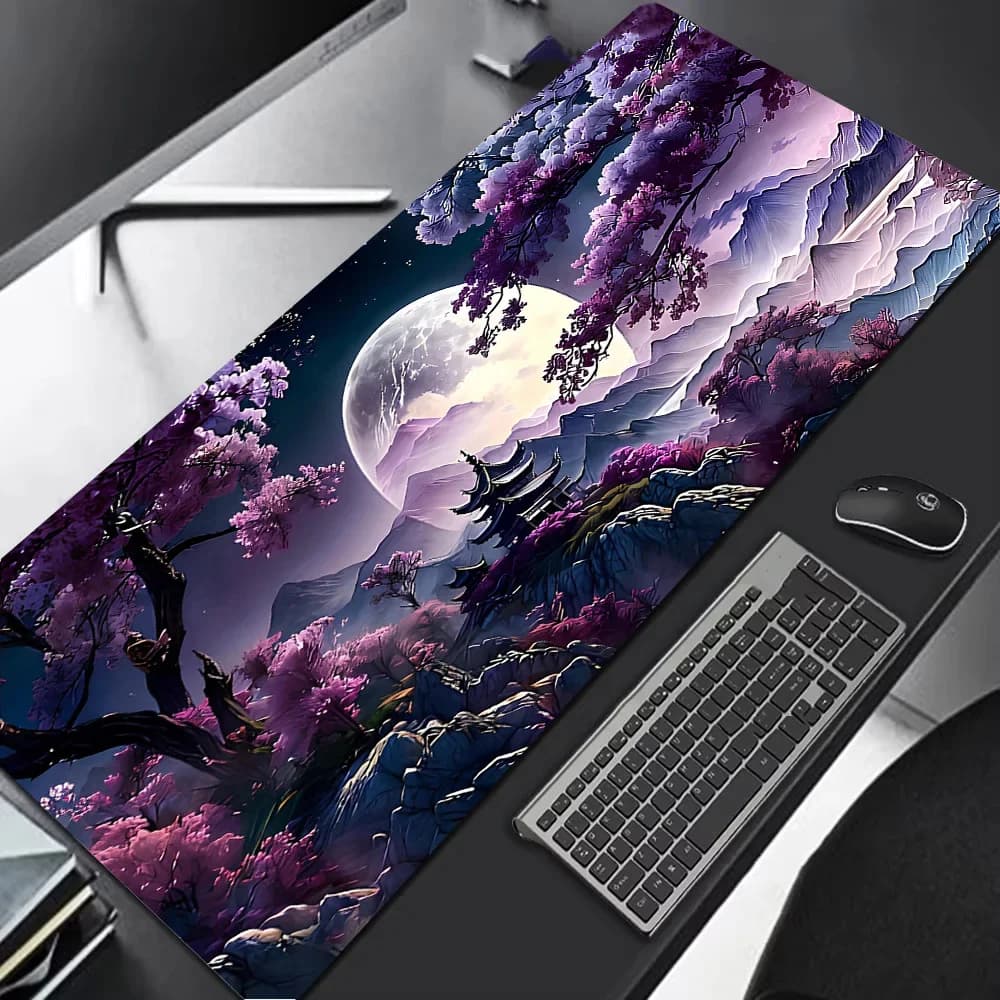 Ink Landscape Scenery Mouse Pad Large Gaming Mousepad Durable Desk Pad Office Carpet for Computer Mouse Non-slip Rubber Mat