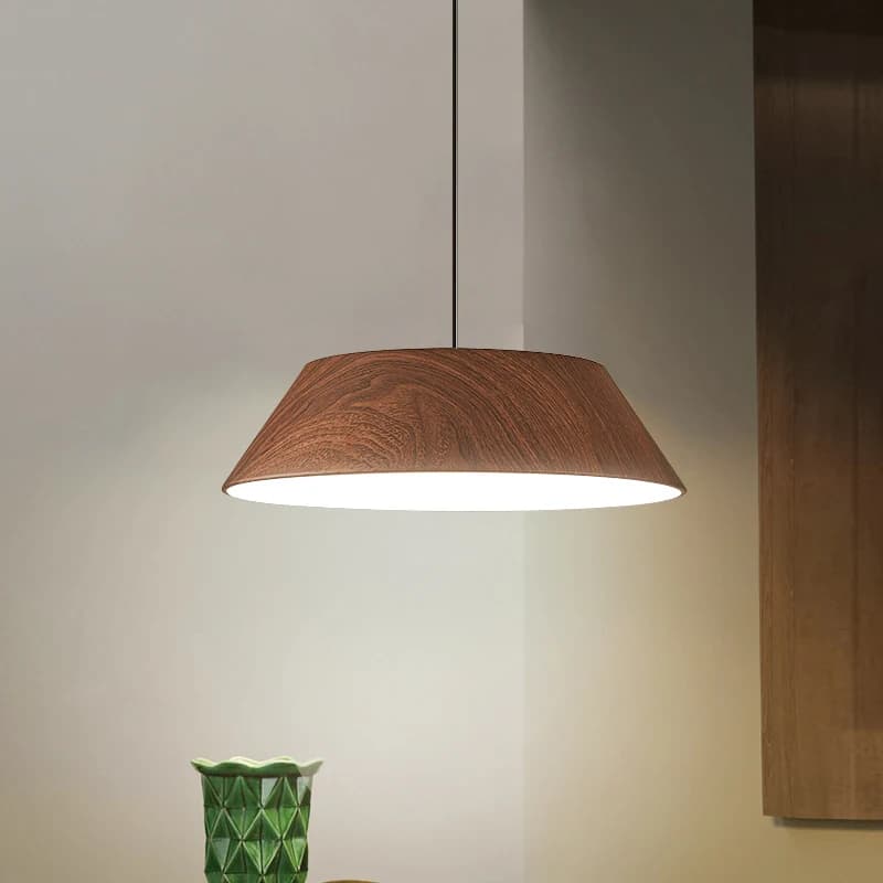 Wabi-Sabi Style Space Dining Room Pendant Light Modern Mahjong Room Bedroom Bedside Lamp New Walnut Color Restaurant chandelier