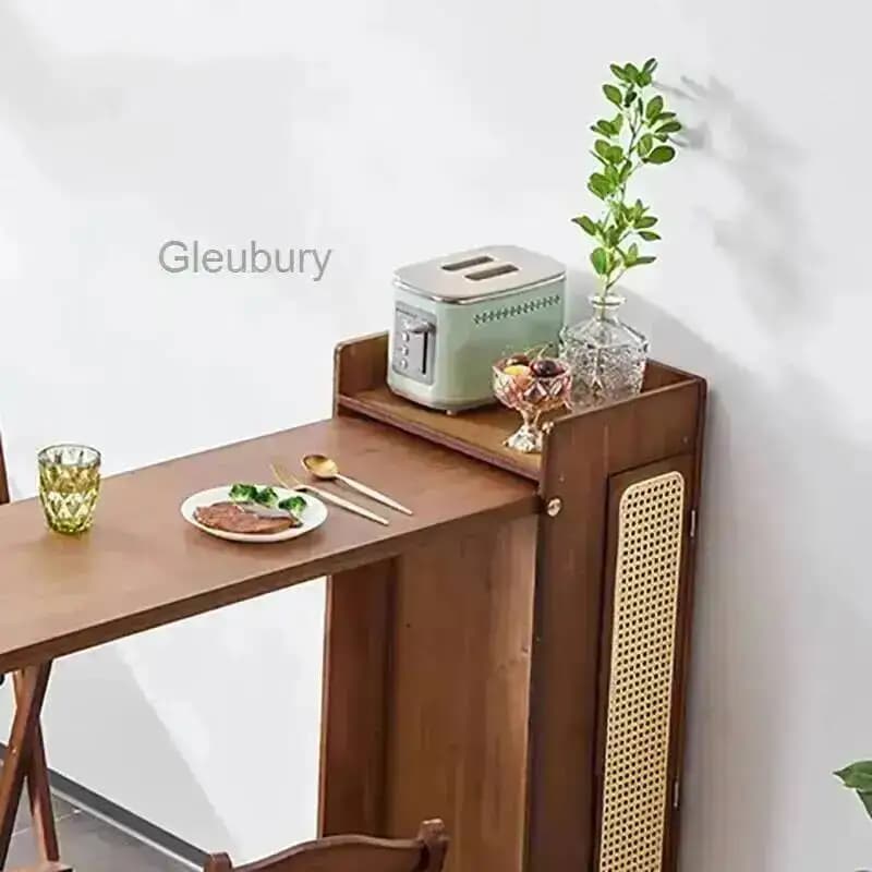 Space Dining Tables Saving Tall Legs Long Folding Narrow Slim Dining Table Multifunctional Chic Table A Manger Pliante Furniture