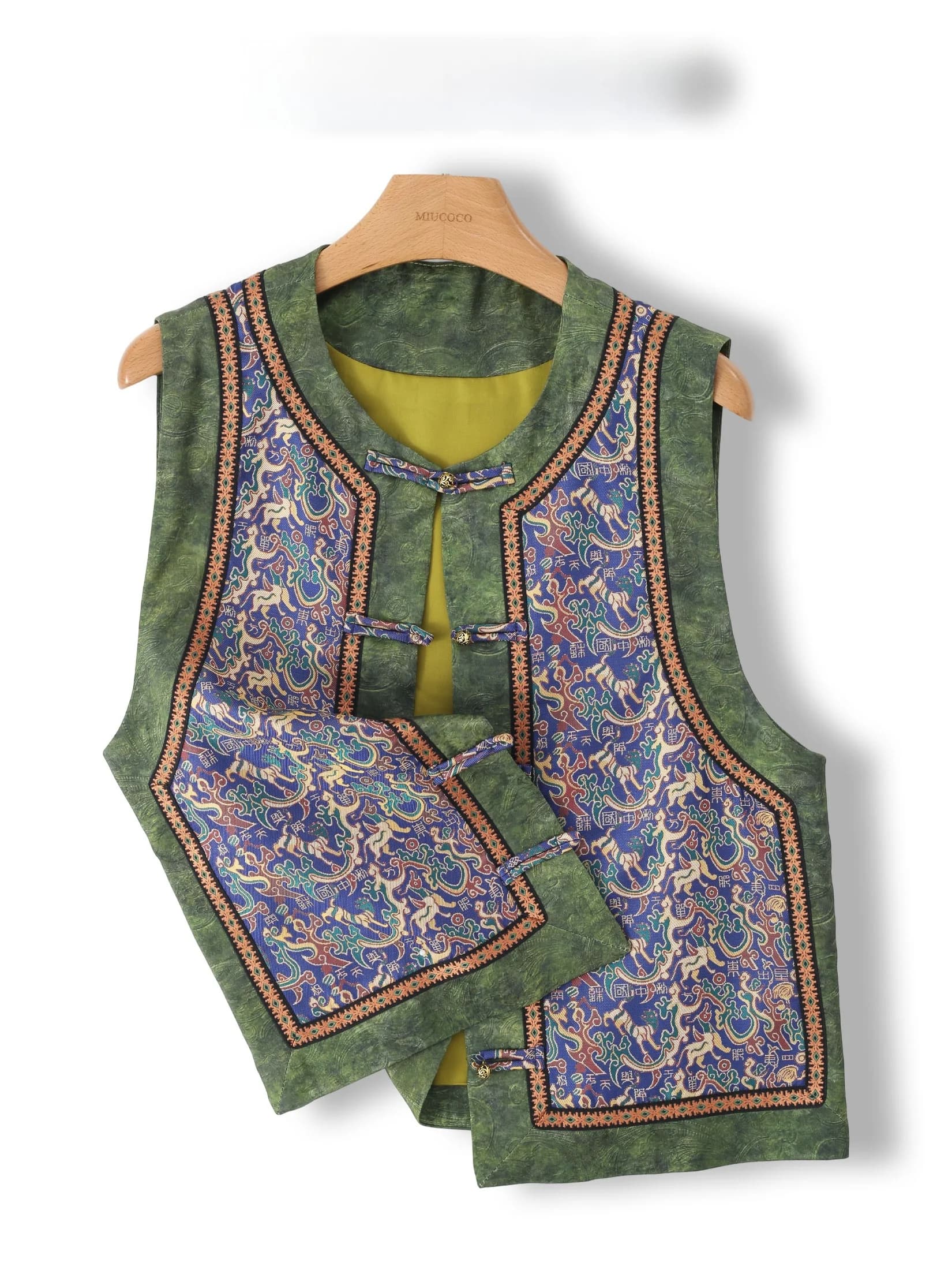 Nuovo Gilet da Donna in Stile Cinese con Ricamo Floreale, Capospalla Leggero di Tendenza Nazionale, Top Soffice Senza Maniche con Scollo Rotondo