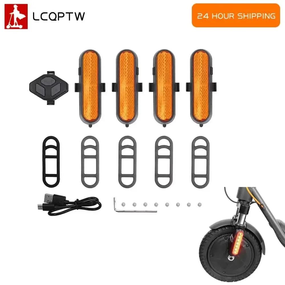 Indicatore di direzione LED Avvertimento Telecomando Indicatore di direzione intelligente per parte scooter elettrico Xiaomi M365 1S Pro