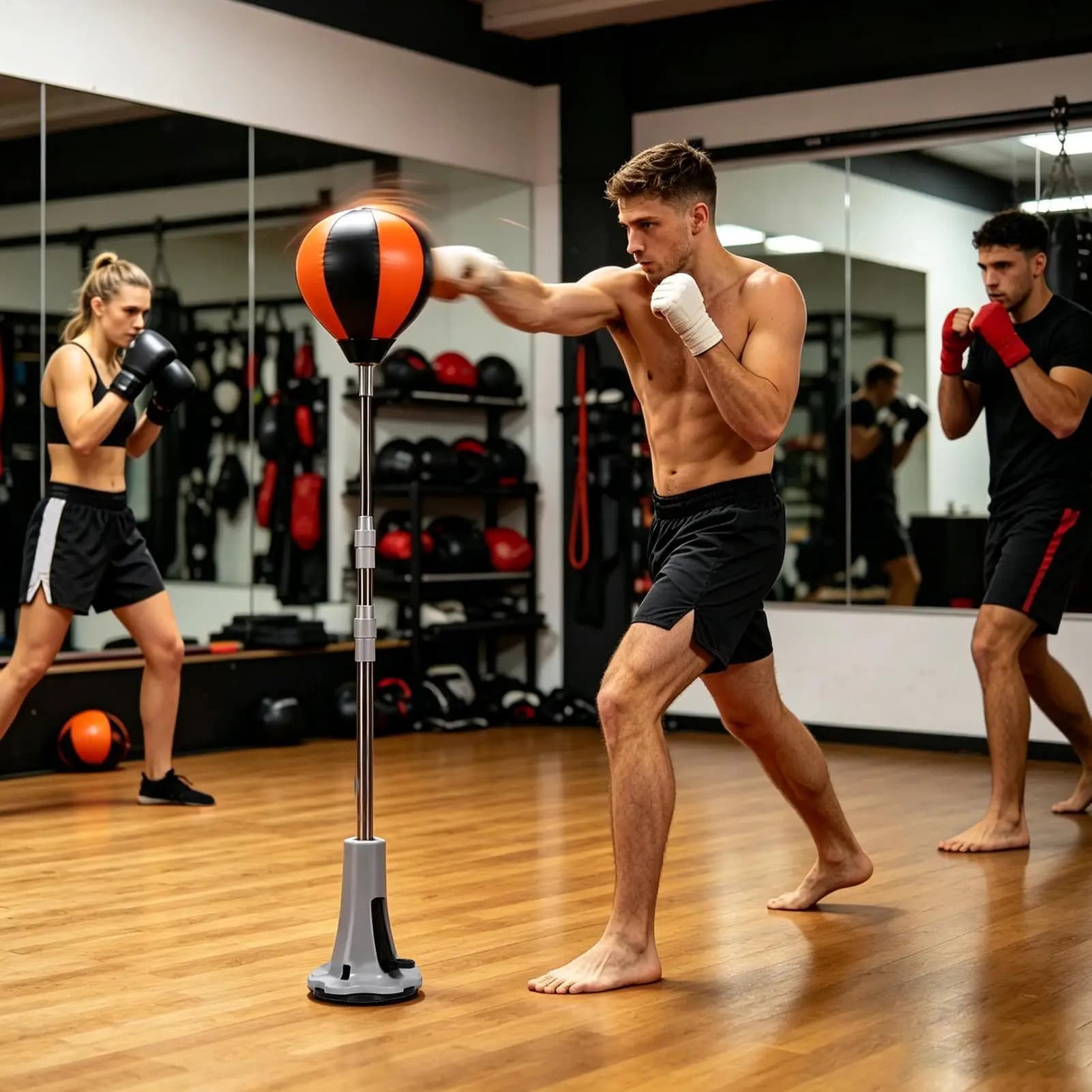 Supporto per Sacco da Boxe Regolabile in Altezza con Forte Ventosa, per Adolescenti, Giovani, Adulti, Donne e Uomini, per Allenamento Indoor e Palestra Domestica