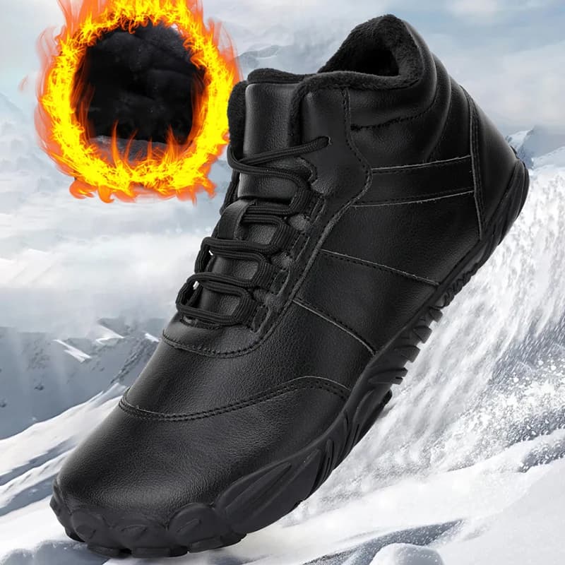 Winter Five Finger Snow Boots Waterproof Barefoot Cotton Boots Anti SlipTrekking Hiking Shoes Mens Womens High Top Casual Boots