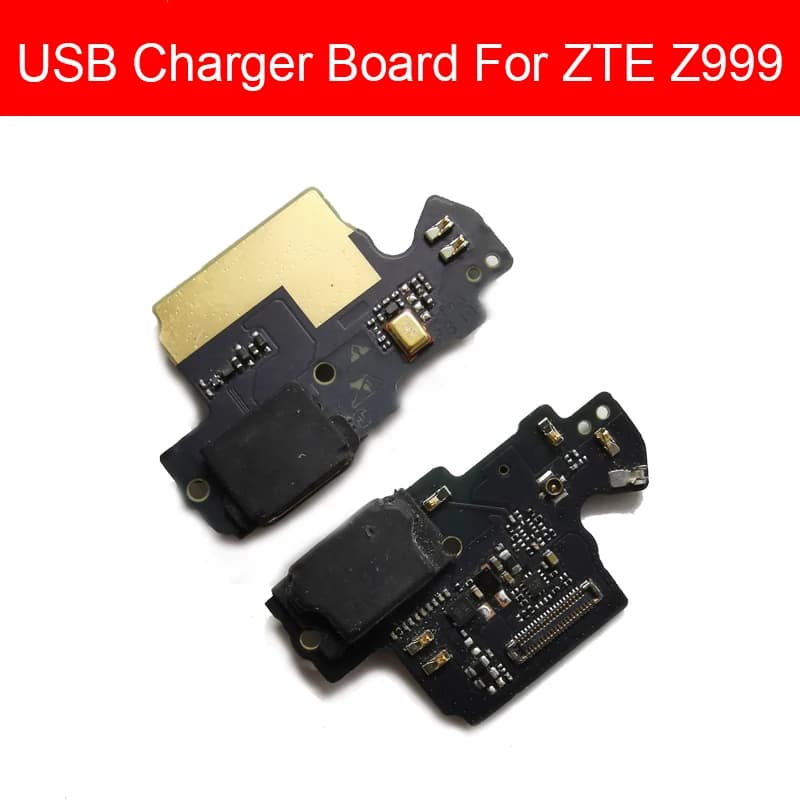 Microfono Geniune e scheda caricatore USB per ZTE AXON 9 Z999 Porta di ricarica USB Dock Plug Connettore Sostituzione cavo a nastro flessibile