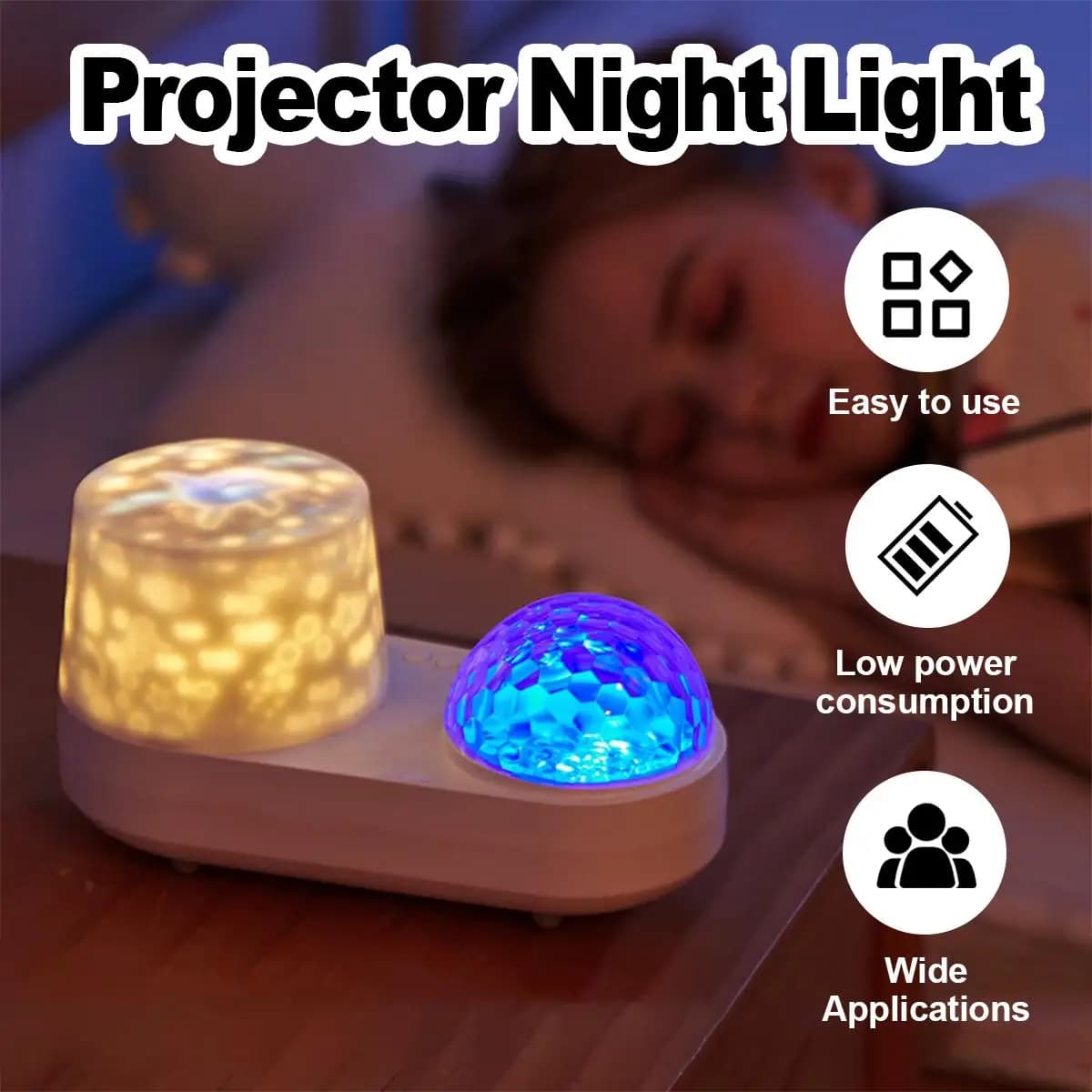 USB Ocean Wave Medusa Light Projector Star Night Kids Lampa di proiezione che ruota 360 Rotazione Cielo stellato effetto 3d per camera da letto