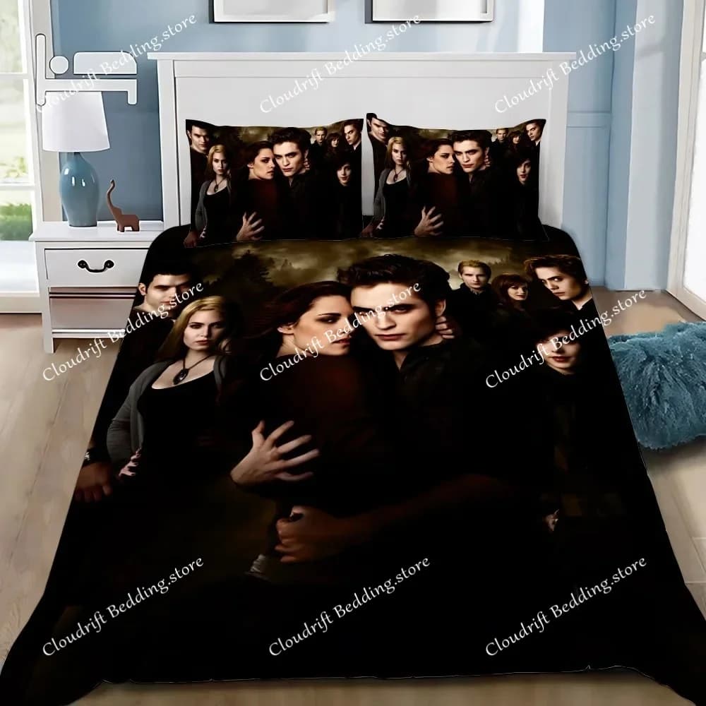 Duvet Cover Pillowcase Bedding Set The Twilight Saga Edward Cullen Adult Boy Girl Bedroom Decoration Children Single Large Size