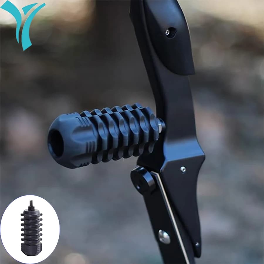 Tiro con l'arco stabilizzatore per arco composto arco Riser Extension damener Target silenziatori a sgancio rapido per tiro con l'arco ricurvo