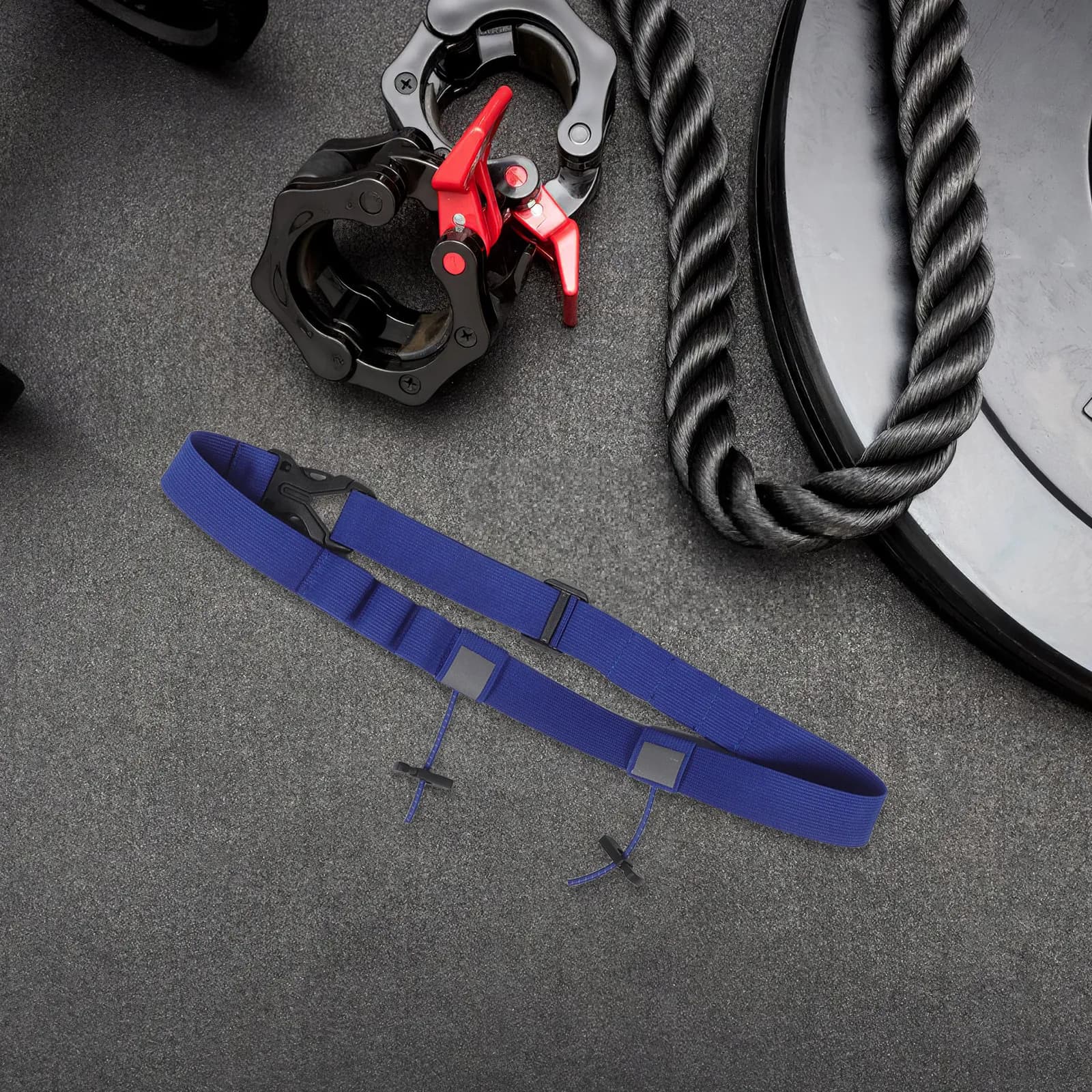 Cintura da corsa per maratona, traspirante, con 6 passanti porta numeri e design riflettente per lunghe distanze (2 pezzi)