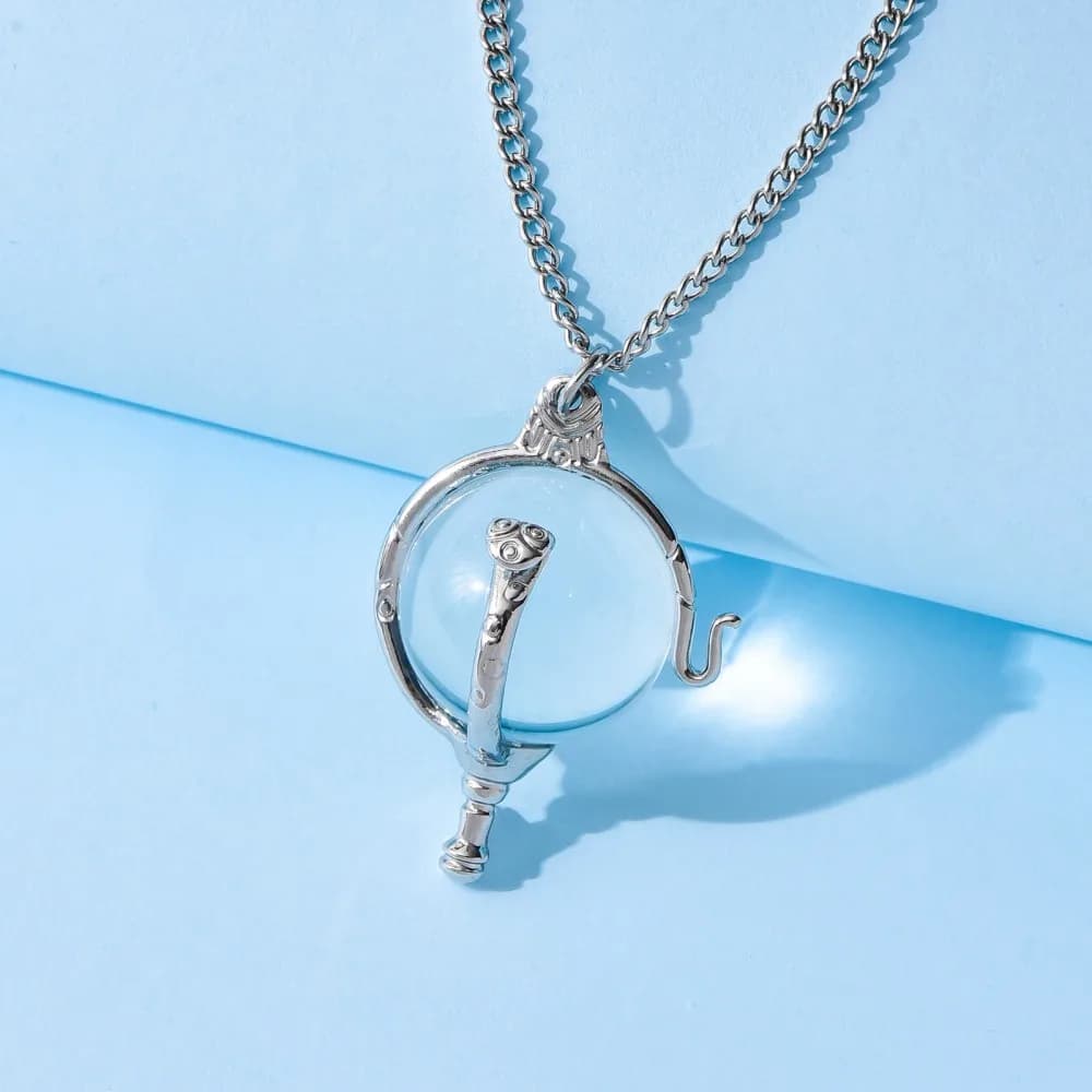 Nuovo cartone animato con ciondolo a forma di cuore di Kandrakar in cristallo trasparente Wit.c.h Collane Gioielli Cosplay per regali per fan di ragazze e ragazzi