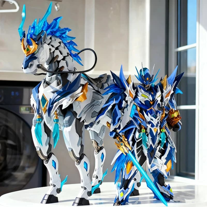 Motore Nucleare 1/10 Zhao Yun Action Figures Legend Of Star Generale In Lega di Scheletro Mecha Modello Kit di Montaggio Giocattolo Da Collezione Regalo