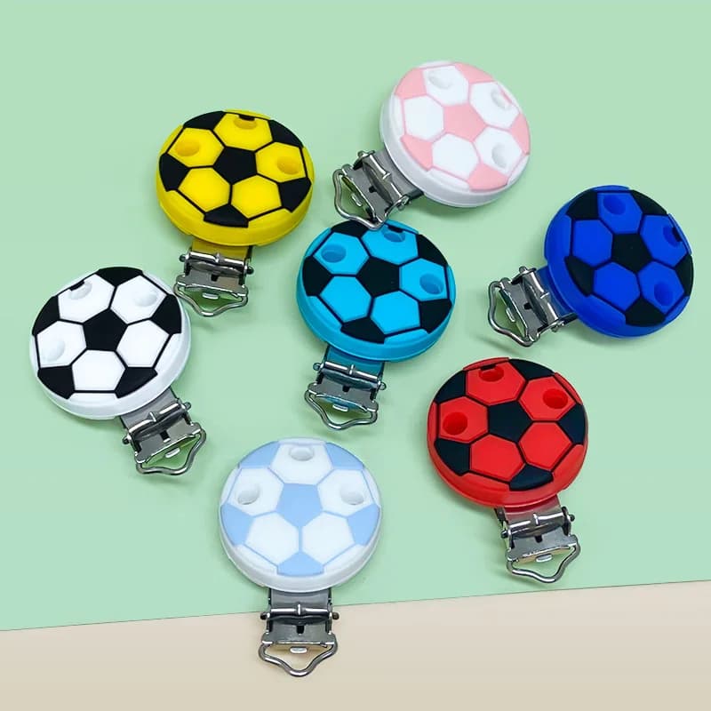 10 Pezzi Clip in Silicone per Catenelle Portaciuccio, Accessori Fai da Te per Giocattoli da Dentizione Neonato, Clip per Massaggiagengive, Strumento per Perline da Collana, Regalo per Neonati, Accessori per Catenelle Portaciuccio