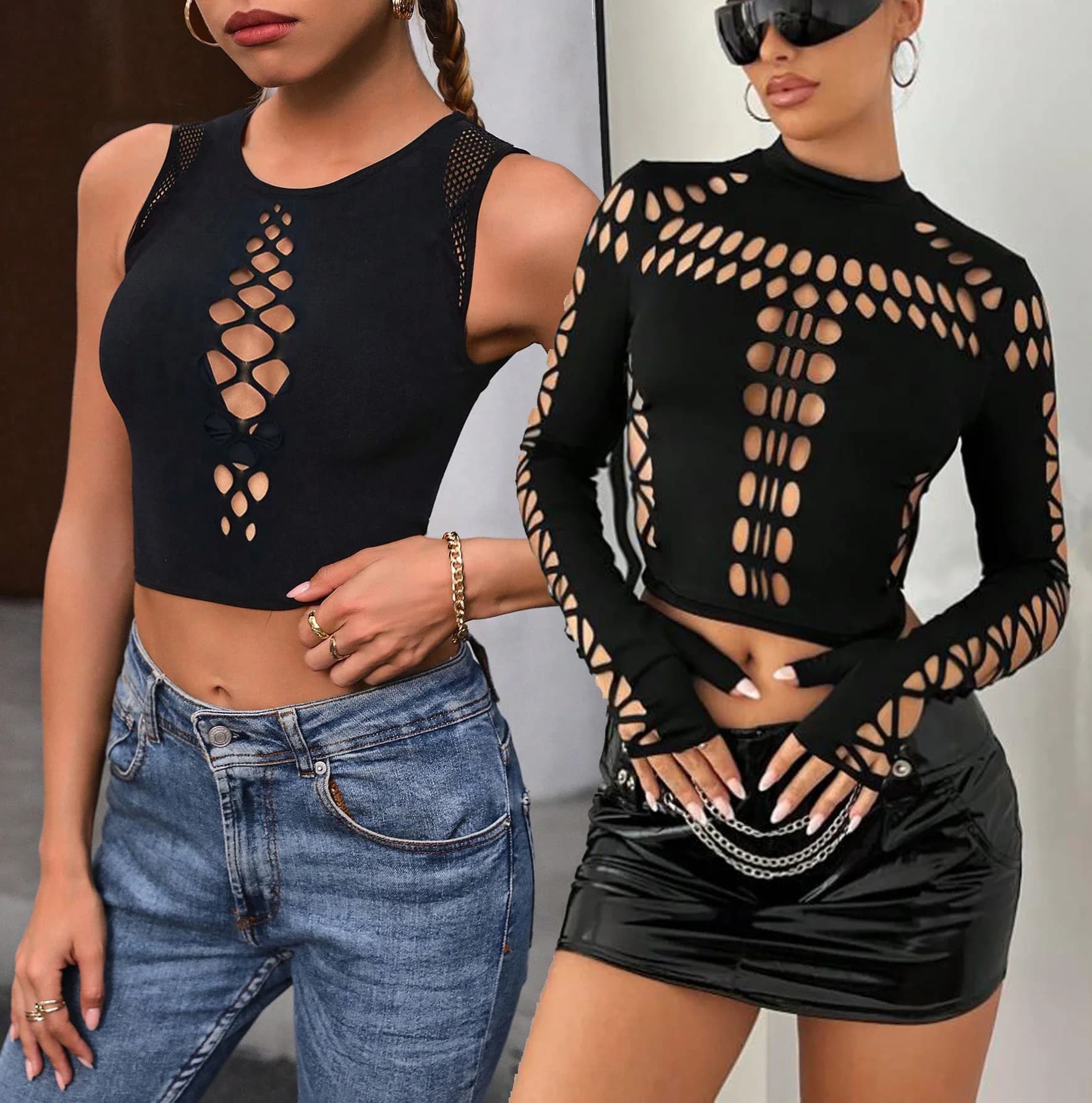 HOT Women's sexy see through hollow vest transparent super shorts.elastic mesh playsuit bodysuit romper ropa de mujer romper