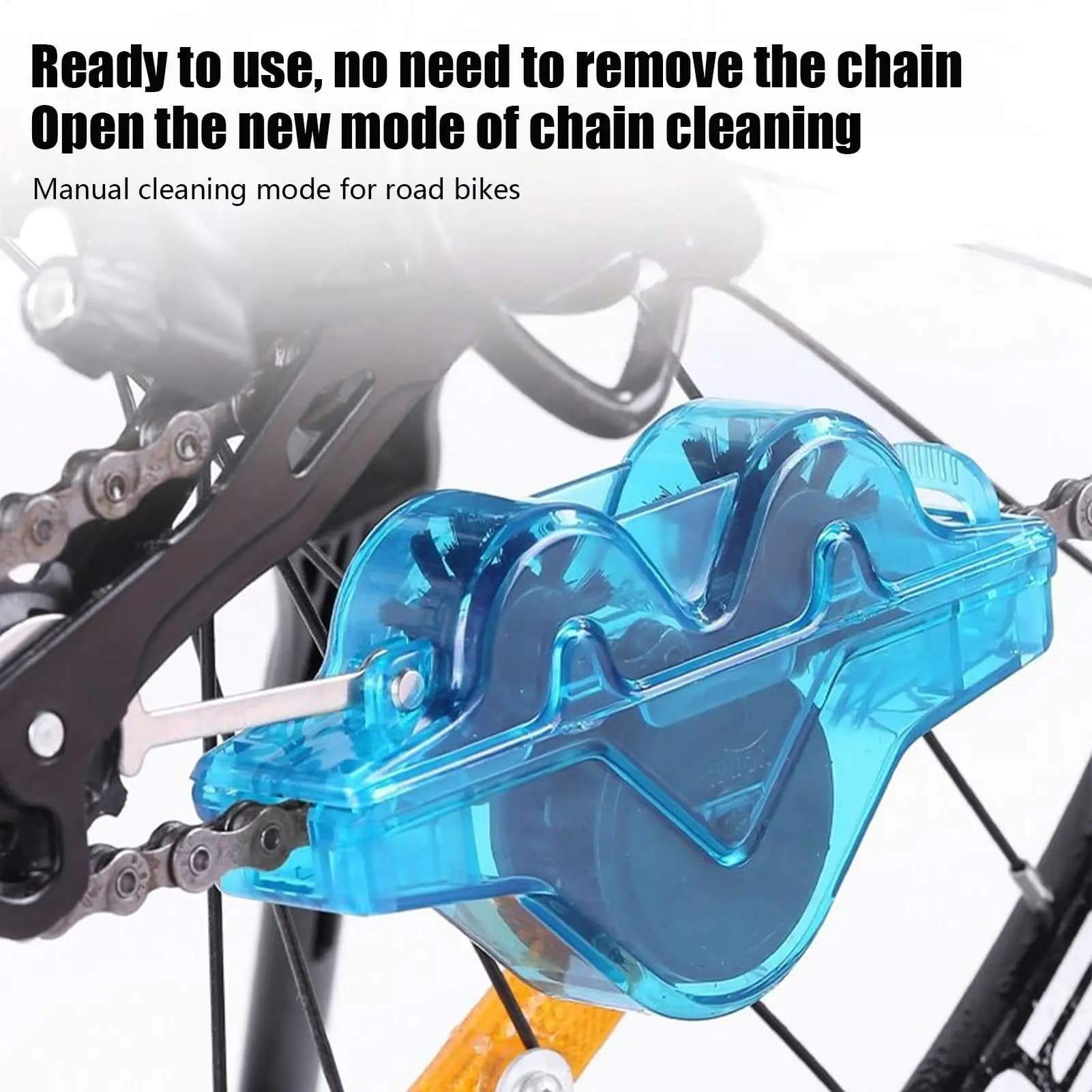 Set di Spazzole per Pulizia Catena Bicicletta, Strumento di Lavaggio per MTB, Protezione e Olio per Catena Bici da Montagna, Accessori per Ciclismo