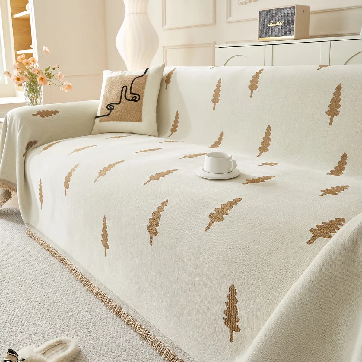 Luxury Soft Chenille Sofa Towel Anti-scratch Furniture Protective Cover Universal 1/2/3/4 Seater Couch Cover for Living Room