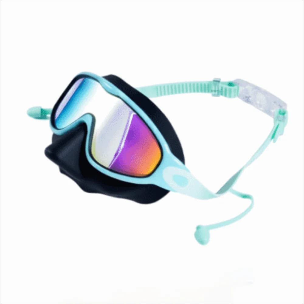 Men Wide View Swim Goggles Anti-Fog UV Protection Swim Glasses Large Frame Silicone Diving Goggles Outdoor Swimming