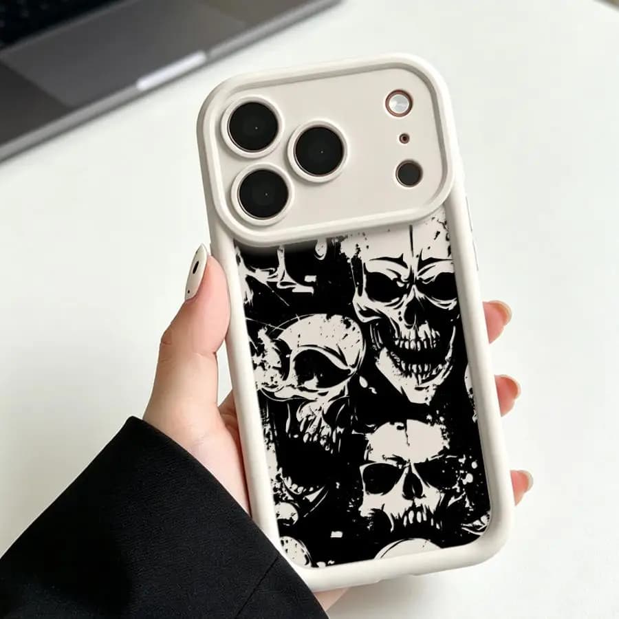 Case for Apple iPhone 17 Pro Max 13 Mini 16 XR 14 Plus 15 11 16e Air 12 XS Phone Cover Simple Skeleton
