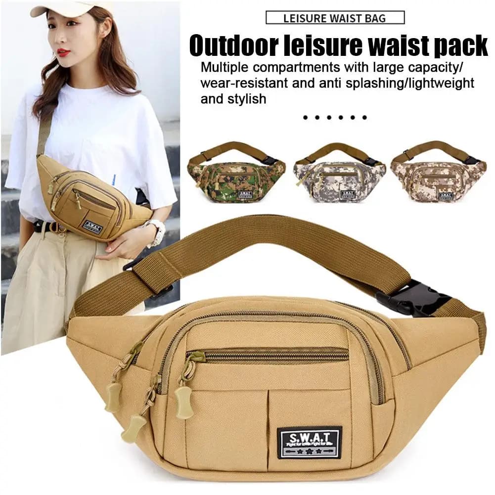 Men's Waist Bag Light Rain Waist Bag Waist Camouflage Waist Crossb Motorcycing