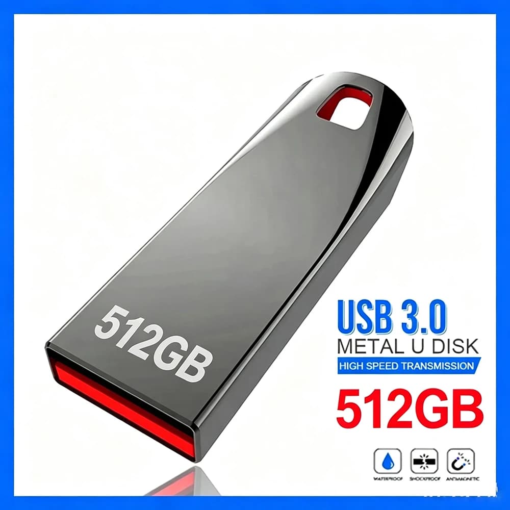 Original 128GB Usb 3.0 Flash Drives High Speed Metal Pendrive 512GB 256GB Portable Usb Drive Waterproof Memoria Usb Flash Disk