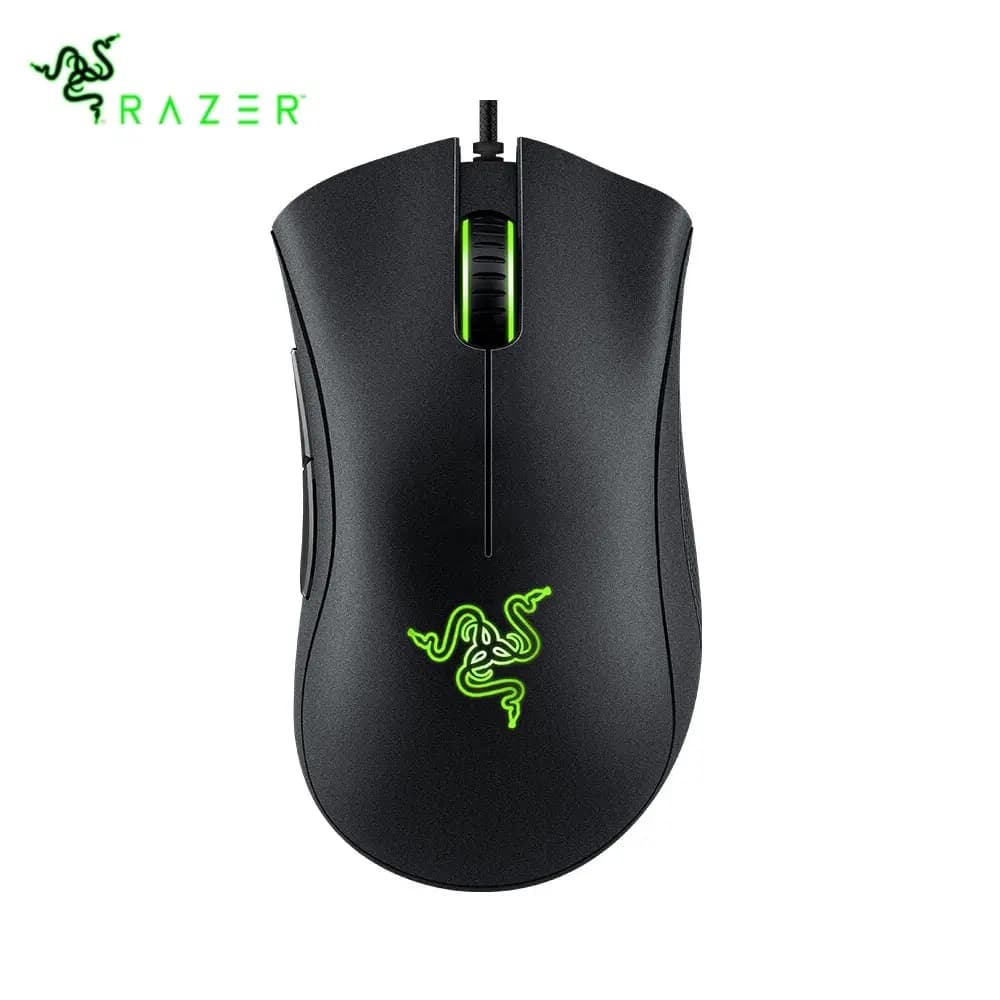 Mouse da gioco cablato essenziale Razer DeathAdder nero 6400DPI sensore ottico 5 pulsanti indipendenti per PC Gamer