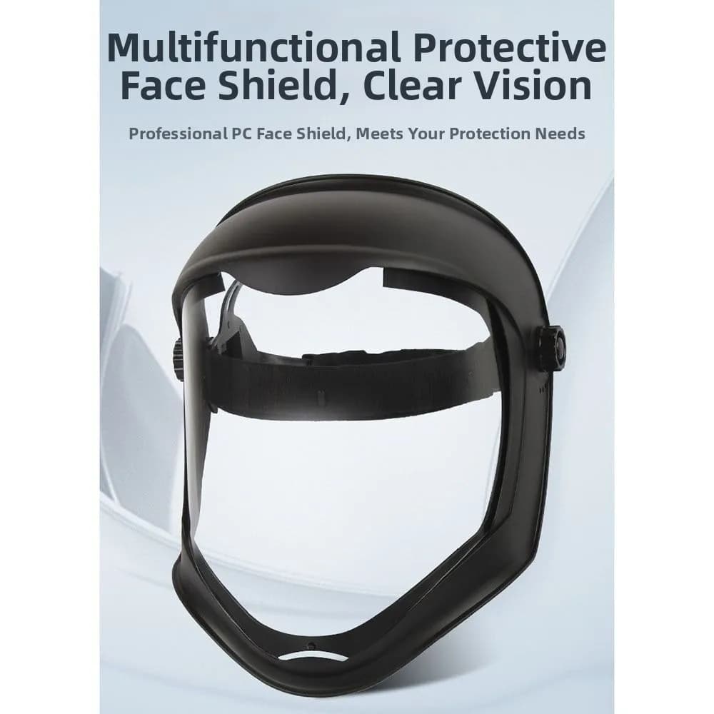 Multipurpose Anti Fog Full Face Shield Anti Splash Dustproof Safety Visor Lightweight Anti Impact Welding Mask Outdoor Use