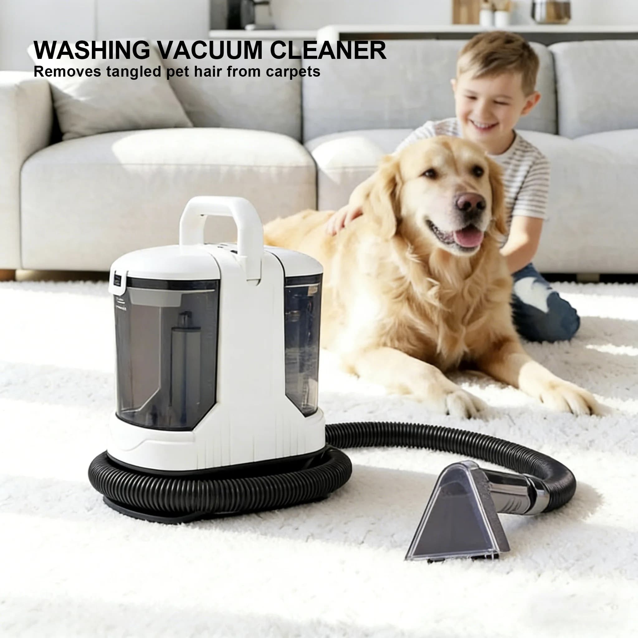 2026 Professional Wet and Dry Vacuum Cleaning Portable Sofa Carpet Cleaner Fabric Washing Upholstery Spill Spot Cleaning Machine