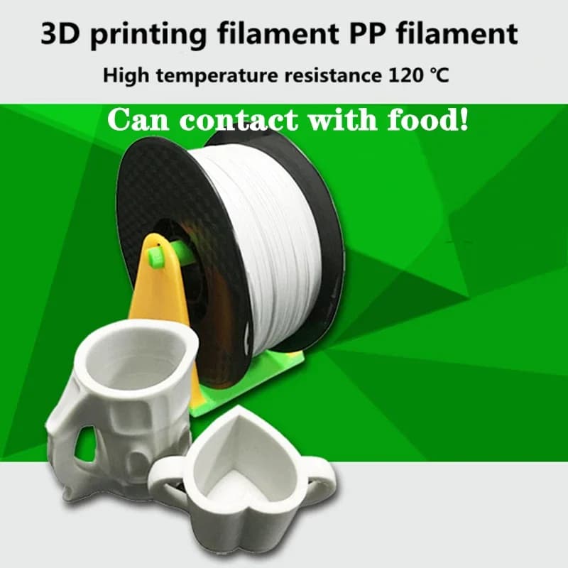 Filament Printer PP 1,75 mm 1 kg Food Printer Material 60-65D FDM High Strength Resin Filament