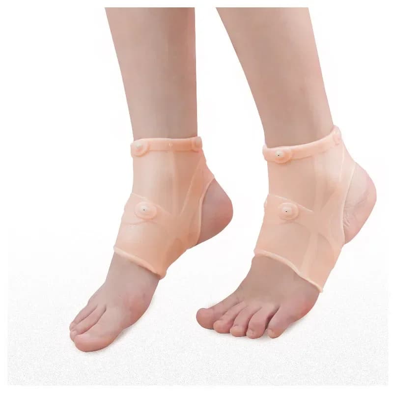 Calzino di compressione di supporto per tutore magnetico per caviglia 1PC per distorsione tendinite tallone protezione per caviglia manica del piede in silicone