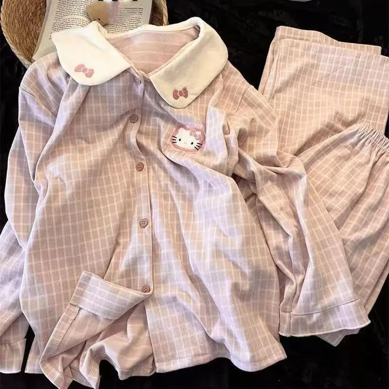 Set Pigiama Invernale Caldo per Donne e Adolescenti, Nuovo Abbigliamento Casual Comodo per Casa, Completo Due Pezzi Dolce e Carino