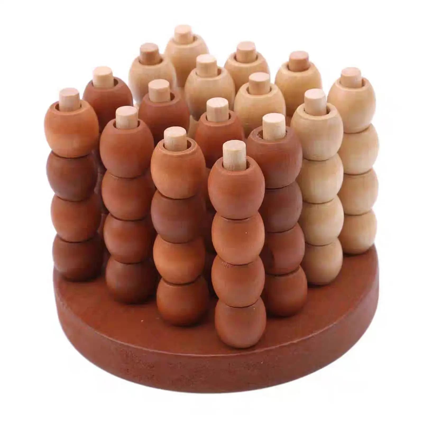 Gioco da 4 in fila Set da quattro in una fila Giochi da tavolo Giocattolo di scacchi in legno per adulti Quattro pollici