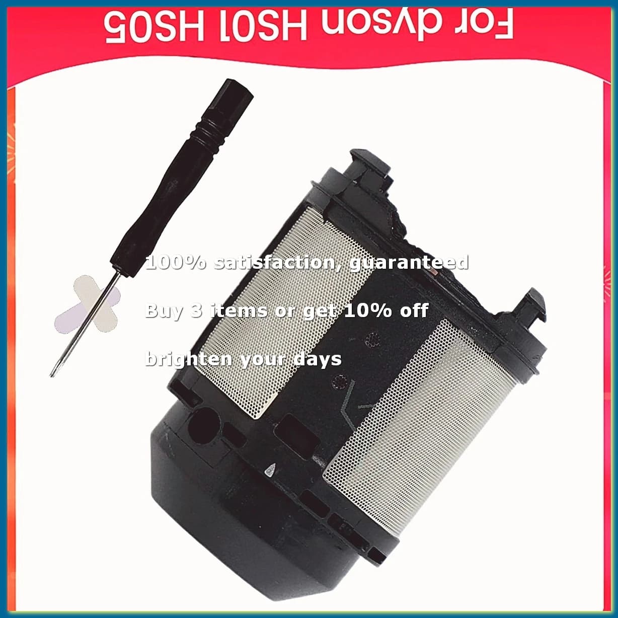 ●Inner Filter Replacement Cover for HS01 HS05 Models Curling Iron Inner Filter Dust Cover Black
