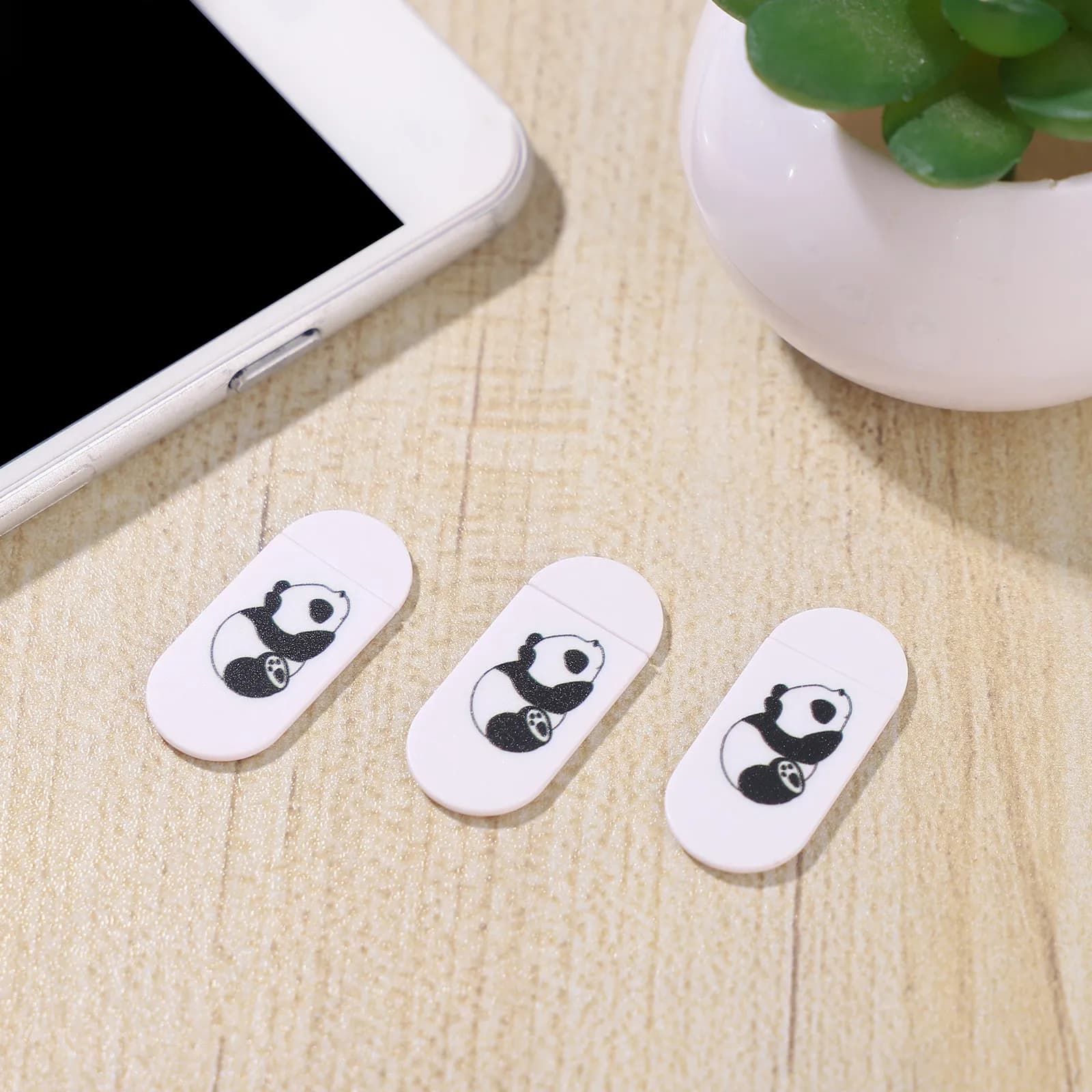 SOLUSTRE Set di 3 Coperture Protettive in Plastica per Webcam, Copri Webcam Portatile Decorativo per Laptop, Telefono e Tablet