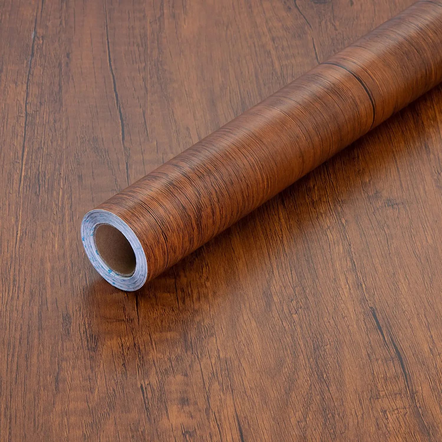 Carta da contatto con venature del legno Carta da parati in legno marrone Pellicola vinilica autoadesiva rimovibile facile da applicare per mobili da cucina