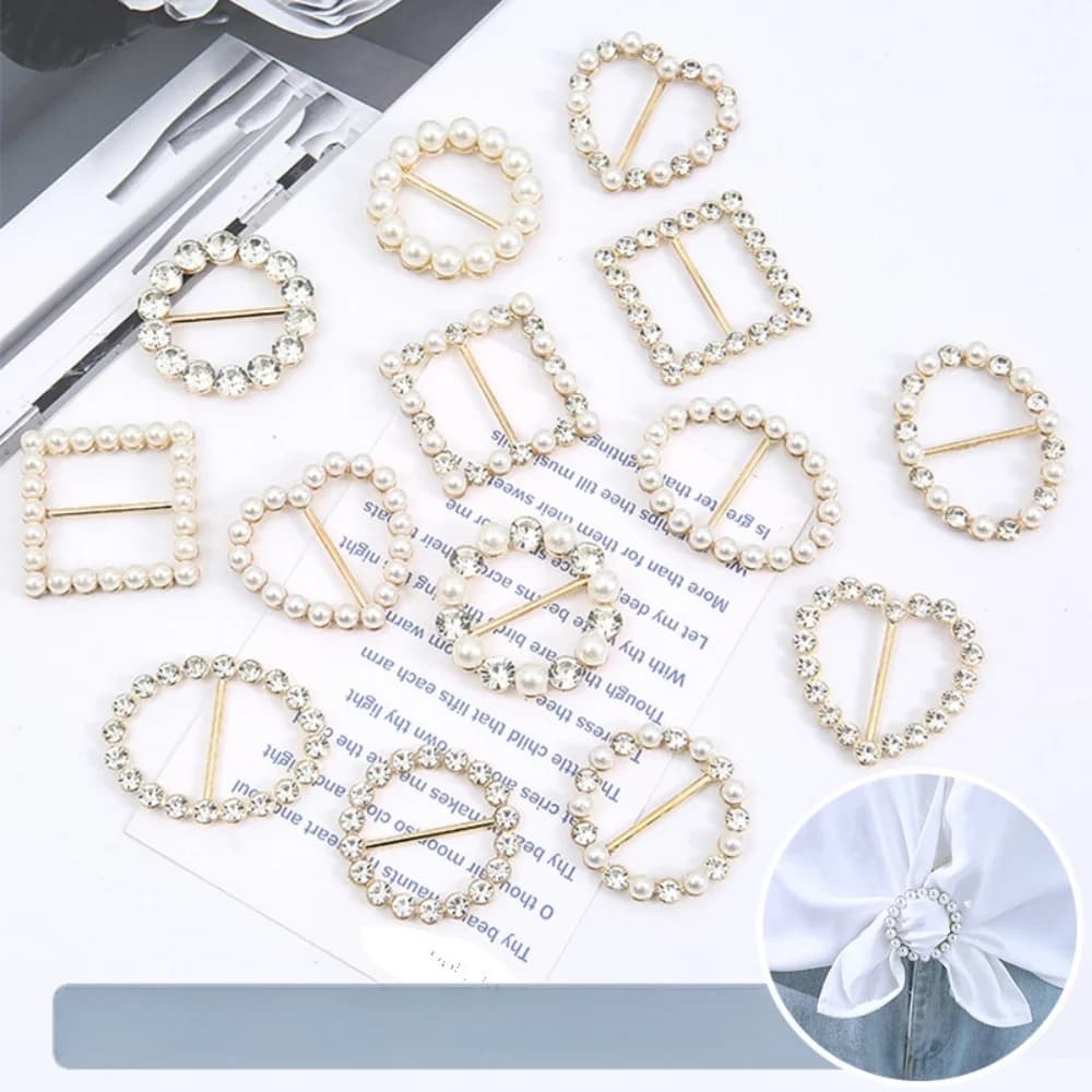 4-piece random style scarf rings, elegant classic design, for tying scarves, T-shirts and dresses