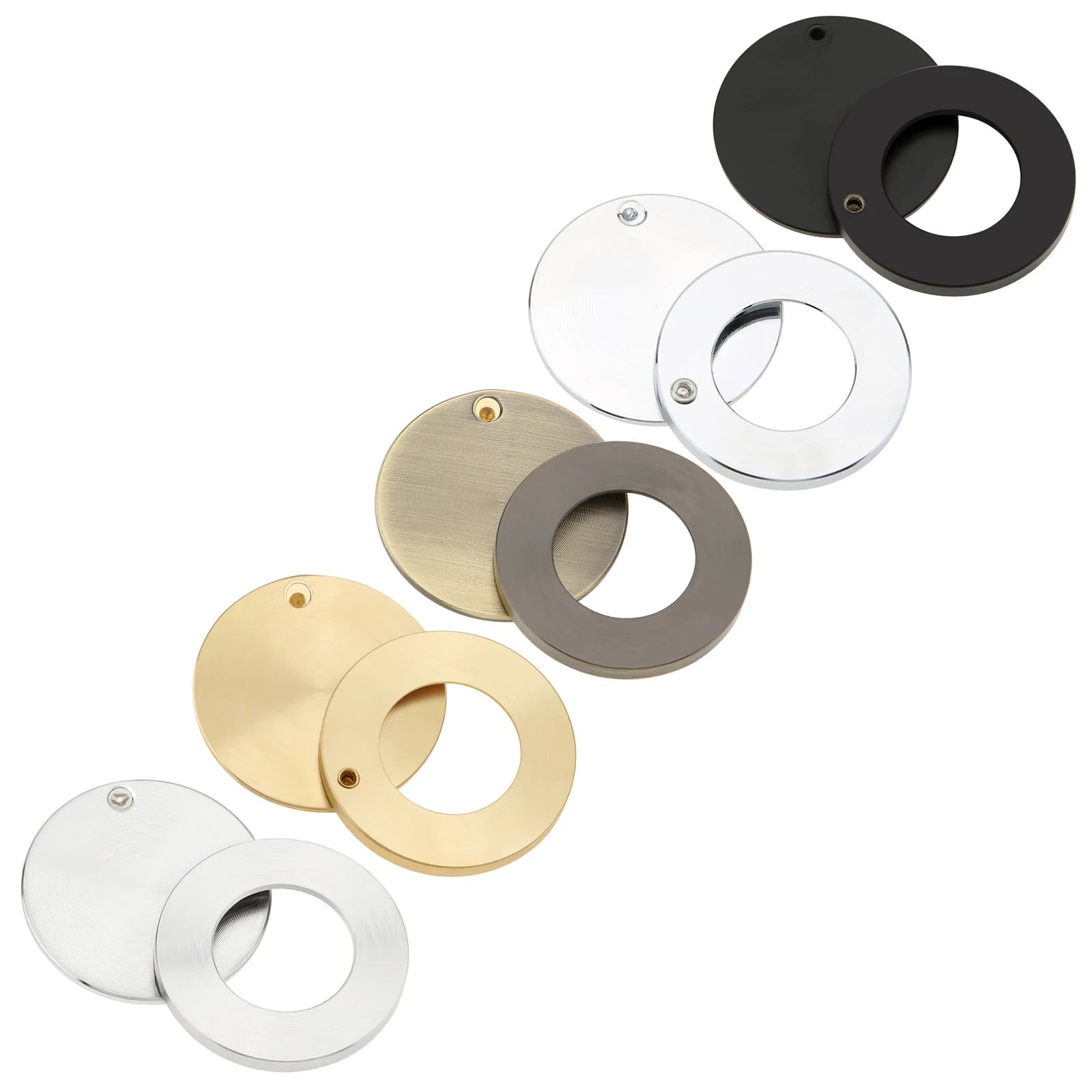 Copri spioncino per visore porta da 1 pezzo da 16 mm Copri peep hole in 3 colori con strumenti di installazione autoadesivi abbinati
