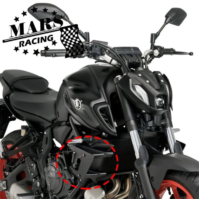 Moto Sport Downforce Spoiler Laterali Nudi Aerodinamico Ala Deflettore Adatto Per YAMAHA NUOVO MT-07 MT07 SP 2018-2022 2023 2024
