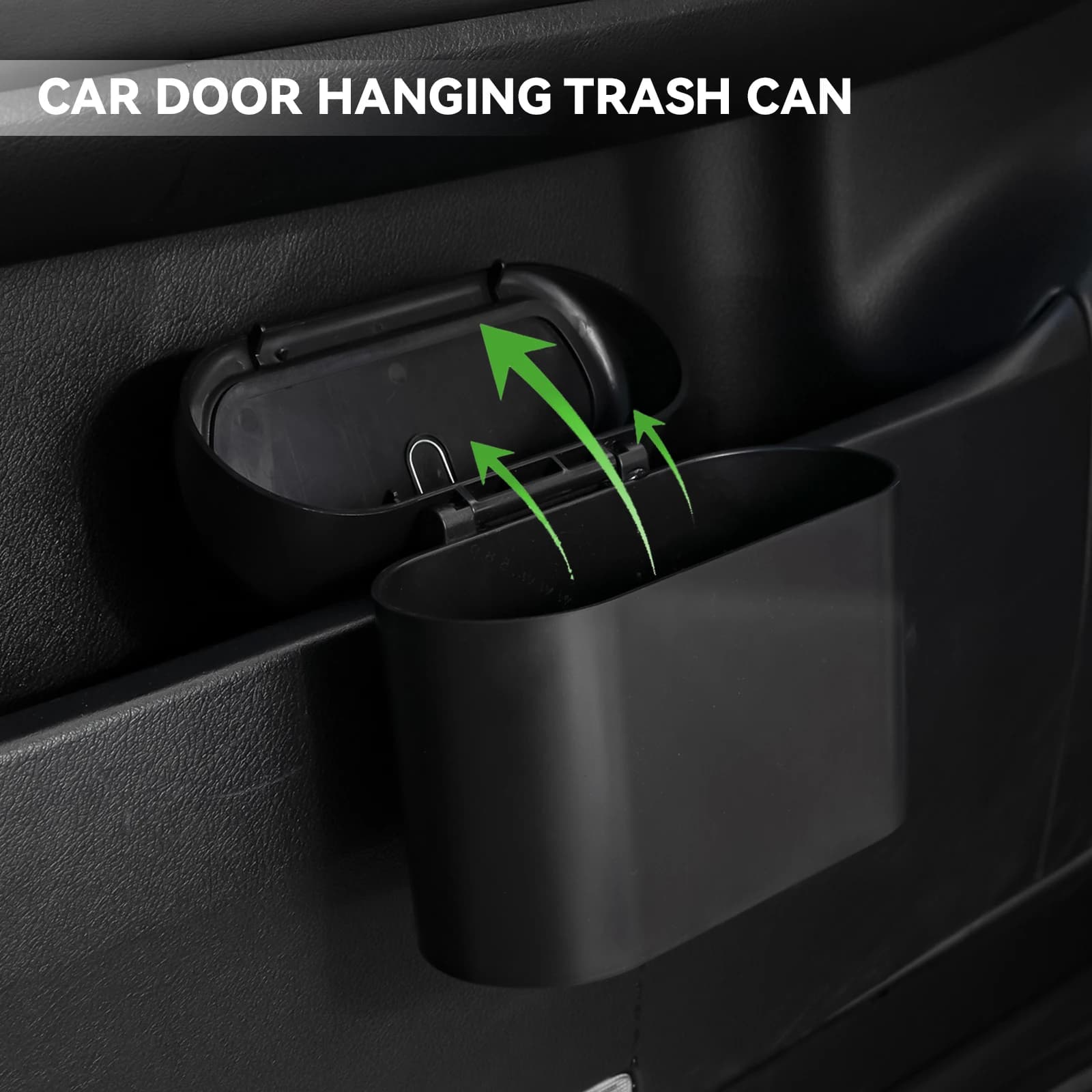 Mini bidone della spazzatura per Auto con coperchio appeso cestino della spazzatura impermeabile cestino della spazzatura organizzatore scatola di immagazzinaggio accessori interni Auto