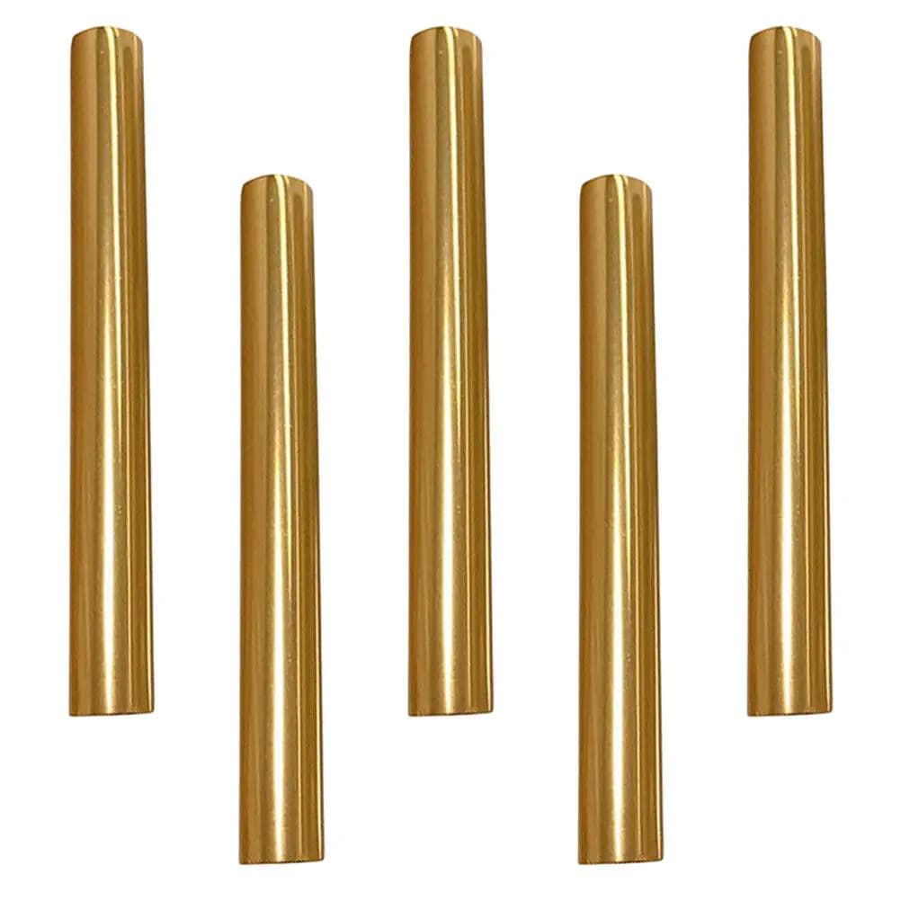 5 Pezzi Cappucci Premium in Metallo per Pennelli Nail Art, Coperture Sigillate Anti-Luce per Pennelli Unghie, Strumenti per Pittura Gel UV e Manicure