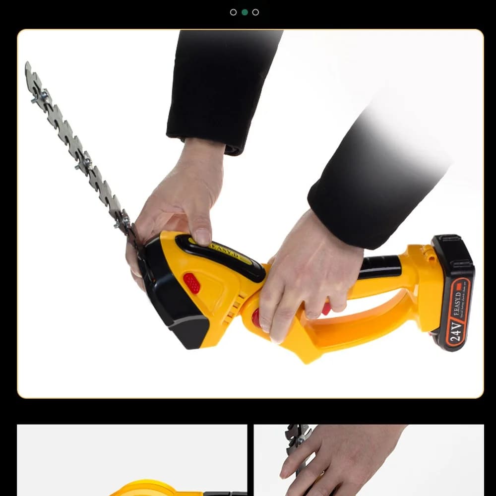 Cordless Electric Hedge Trimmer Handheld Garden Grass Shear Pruning Trimmer Rechargeable Brushless Power Tool For Lawn Care