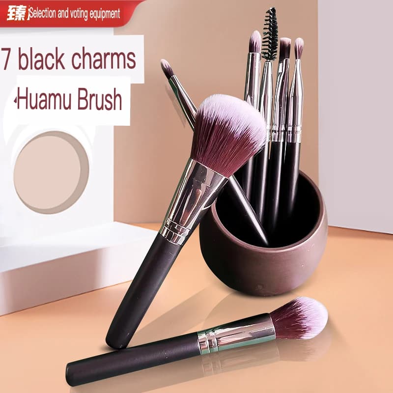 7 set di pennelli per trucco portatili con specifiche multiple per il lancio di nuovi prodotti essenziali per la bellezza e la cura della pelle