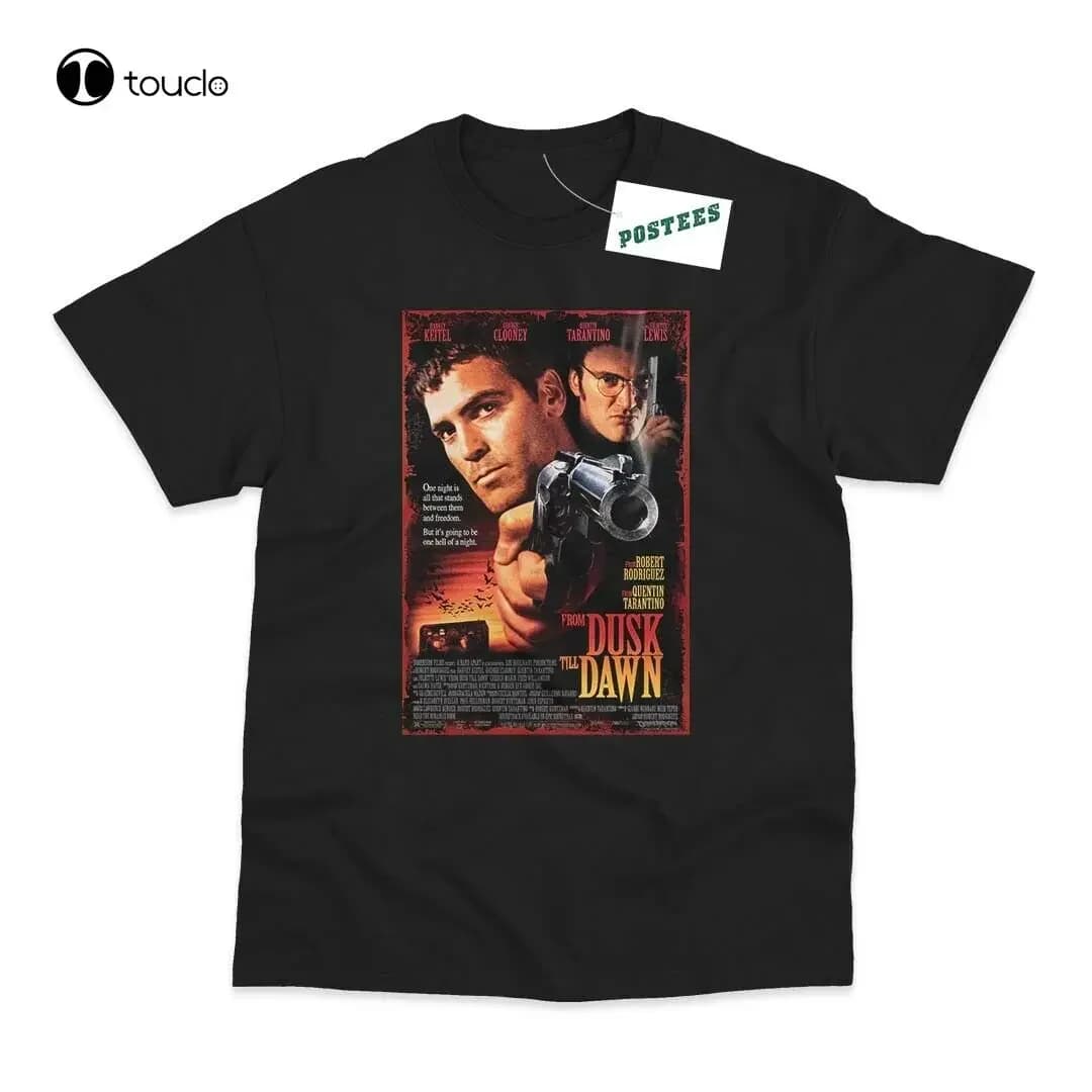 Retro Movie Poster Inspired By From Dusk Till Dawn T-Shirt black tshirts shirts for men