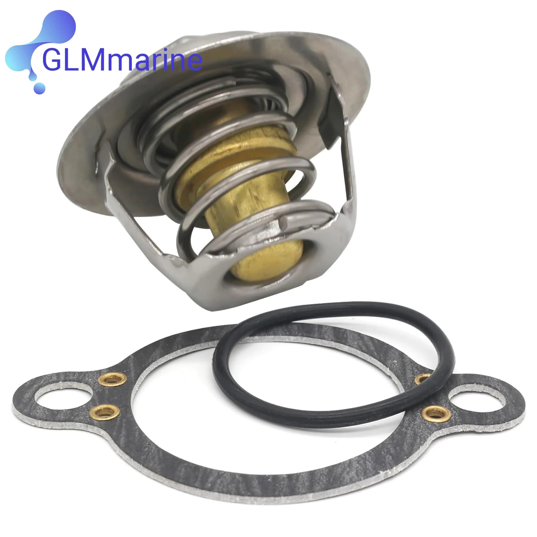 3587597 Boat Thermostat Kit w/ Gasket Compatible with Volvo Penta V6 V8 4.3 5.0 5.7 L Sterndrive Engines 3852111 3852071 18-3615