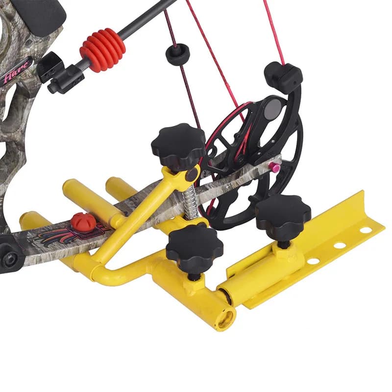 Morsetto per Arco Professionale Regolabile in Metallo, Accessorio Universale Parallelo per Tiro con l'Arco Compound, Supporto per Bersaglio