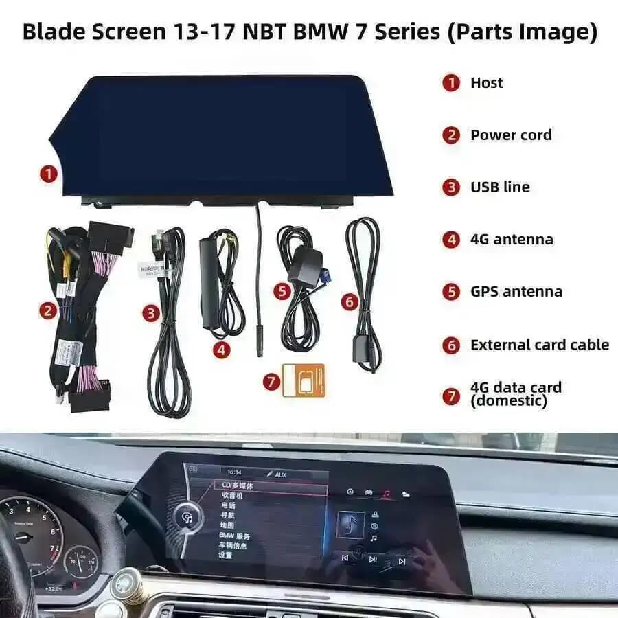 GPS Per BMW Serie 7 F01 F02 2011-2017 NBT CIC GPS Android 15 Autoradio Carplay Navi BT Video per auto Lettore multimediale HU Stereo