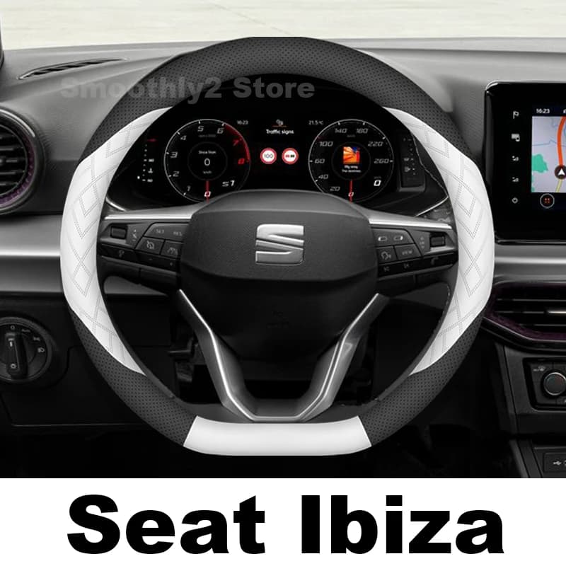 Coprivolante in Pelle per Seat Ibiza 2025 2013-2024 Resistente all'Usura Accessori Auto per Seat Ibiza 2025