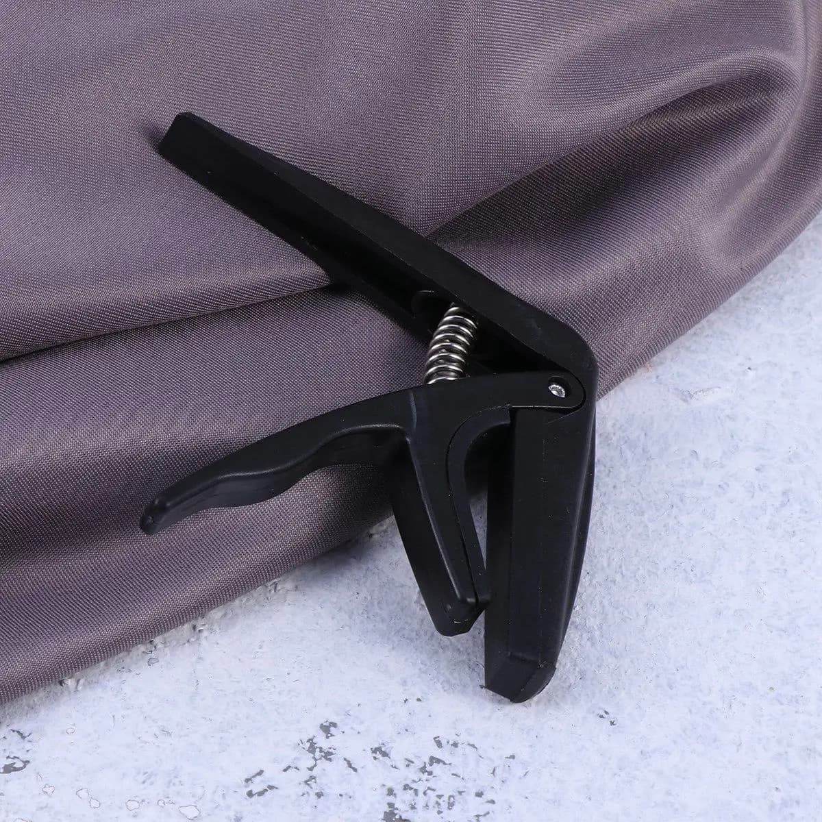 Capo per Ukulele in Lega di Zinco con Clip, Imbottitura in Silicone per Protezione Tastiera, Accordatore per Ukulele Acustico