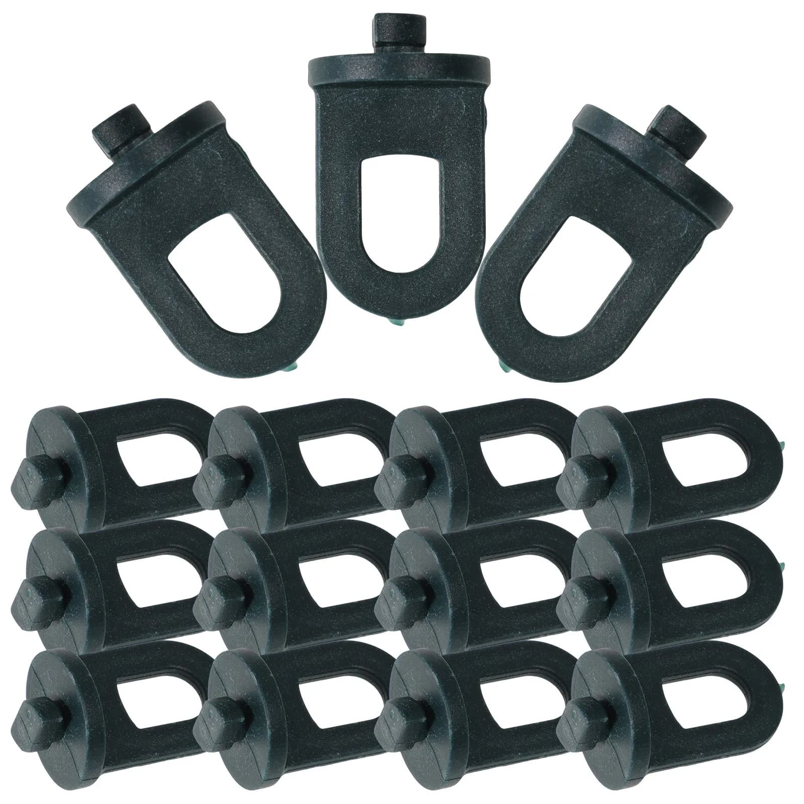 100 Pezzi Accessori per Serra, Clip a Torsione in Plastica Regolabili per Supporto Vasi, Attrezzi da Giardinaggio